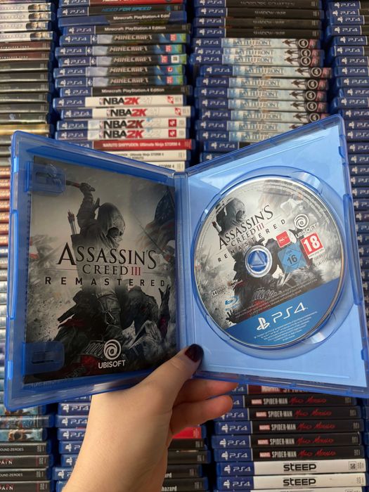 Гра Assassin`s Creed 3  на ps4, диск з грою на пс 4, ліцензія