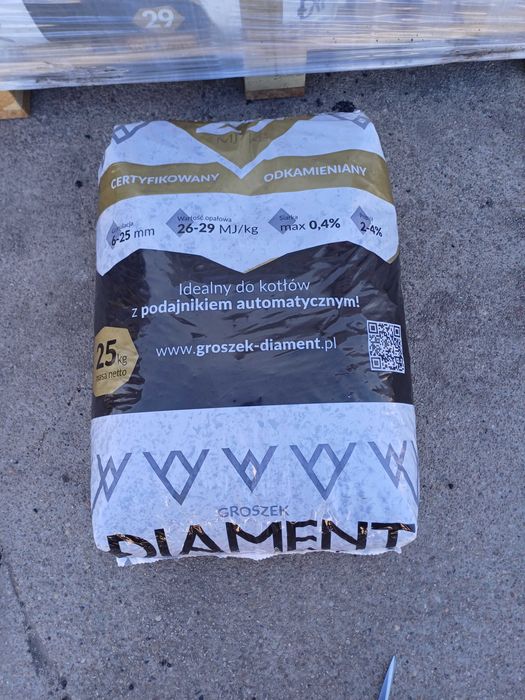 GROSZEK DIAMENT 29 workowany węgiel Transport  ekogroszek groszek