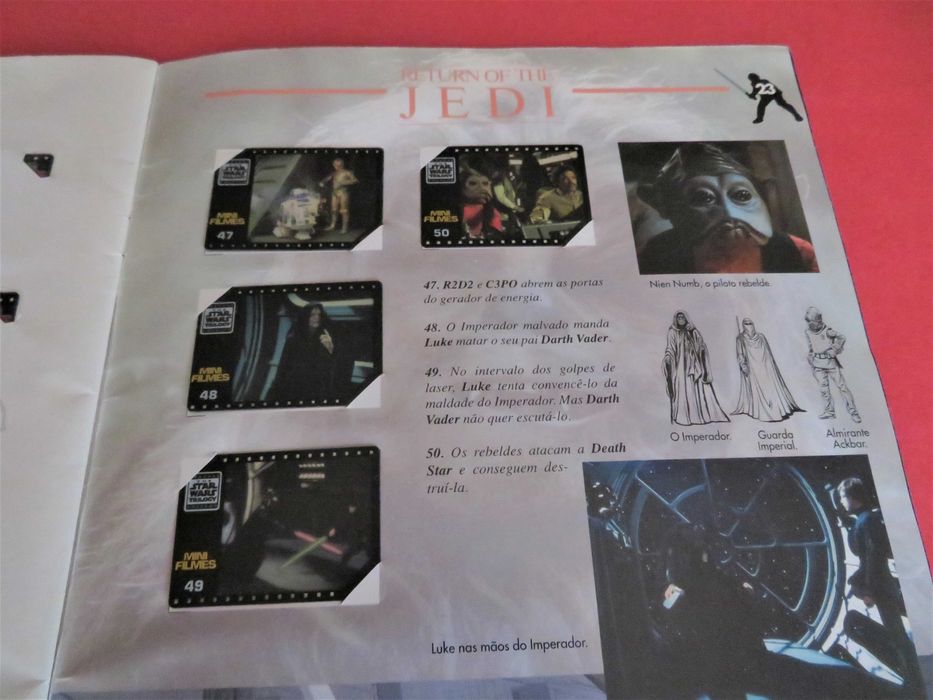 Caderneta Trilogia STAR WARS - Edição Especial 1996/Slides