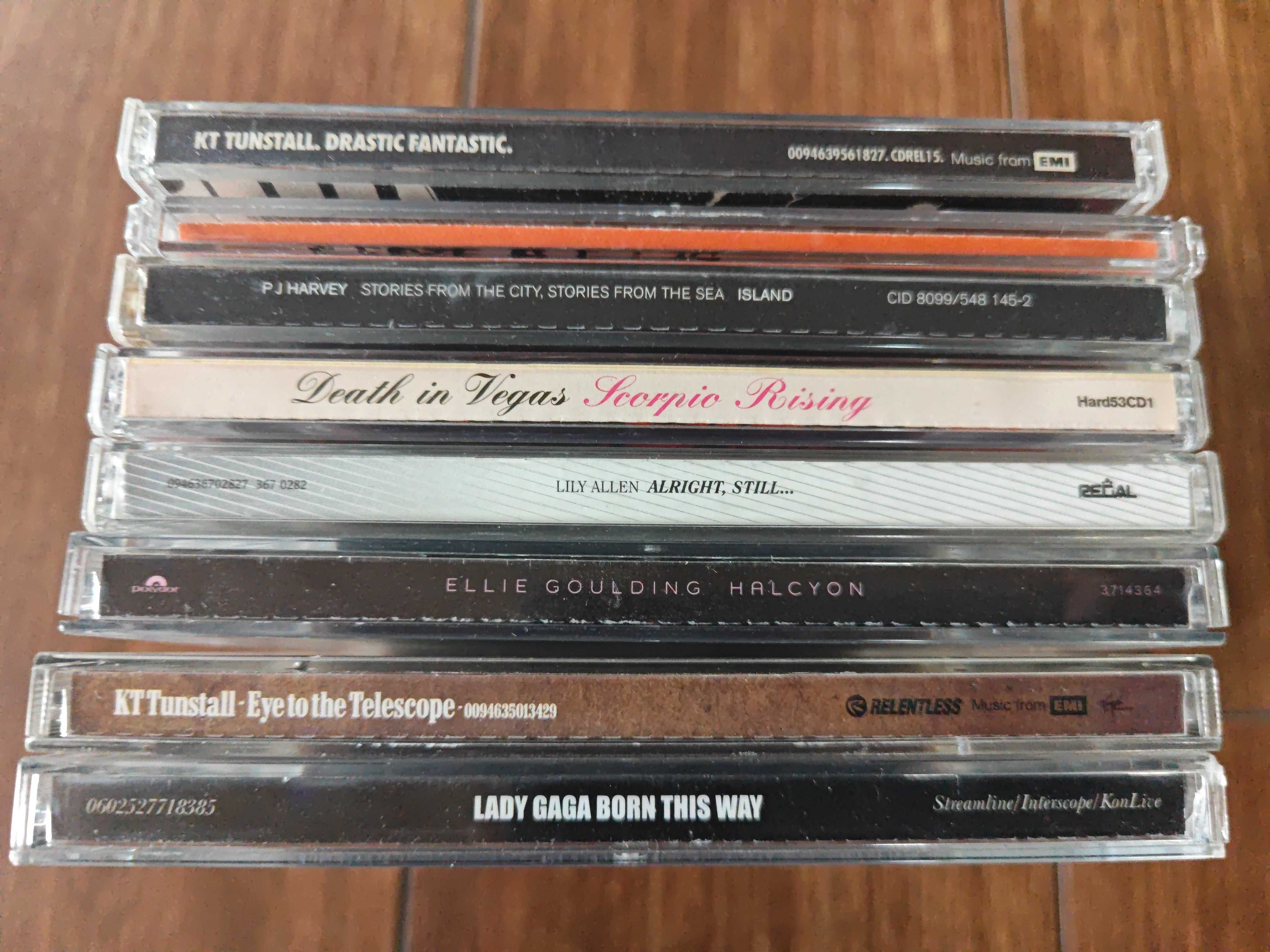 Płyty CD 8 sztuk zestaw Lady Gaga , KT Tunstall, Lilly Allen , itp