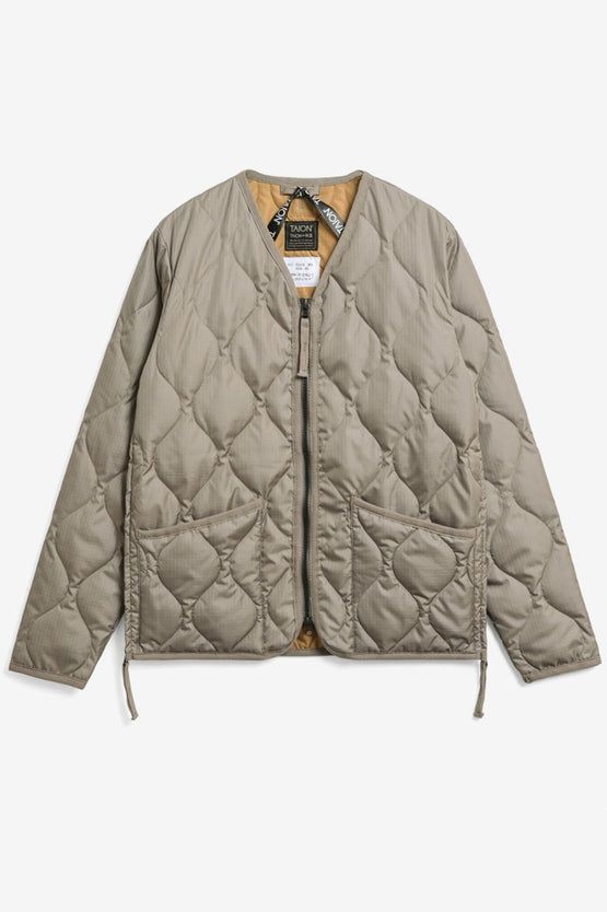 Пухова куртка лайнер TAION Military V-Neck Zip Down jacket Японія