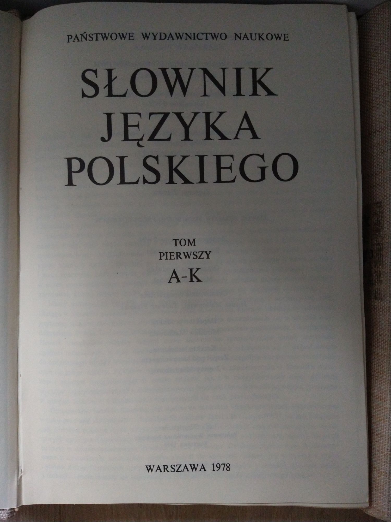 Słownik języka polskiego PWN 3 tomy plus słownik wyrazów obcych