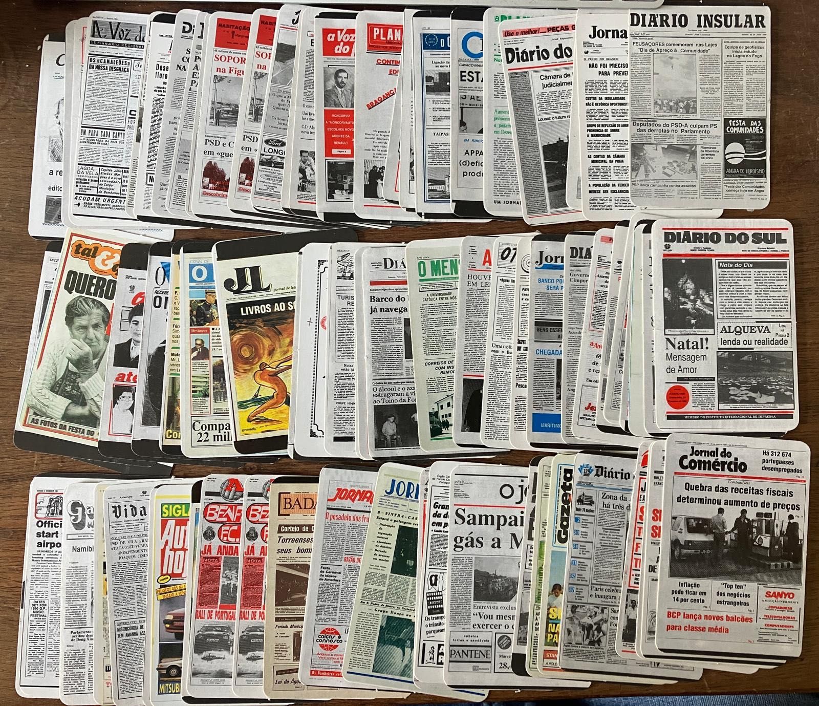 99 Calendários 1992 Colecção Capas de Jornais