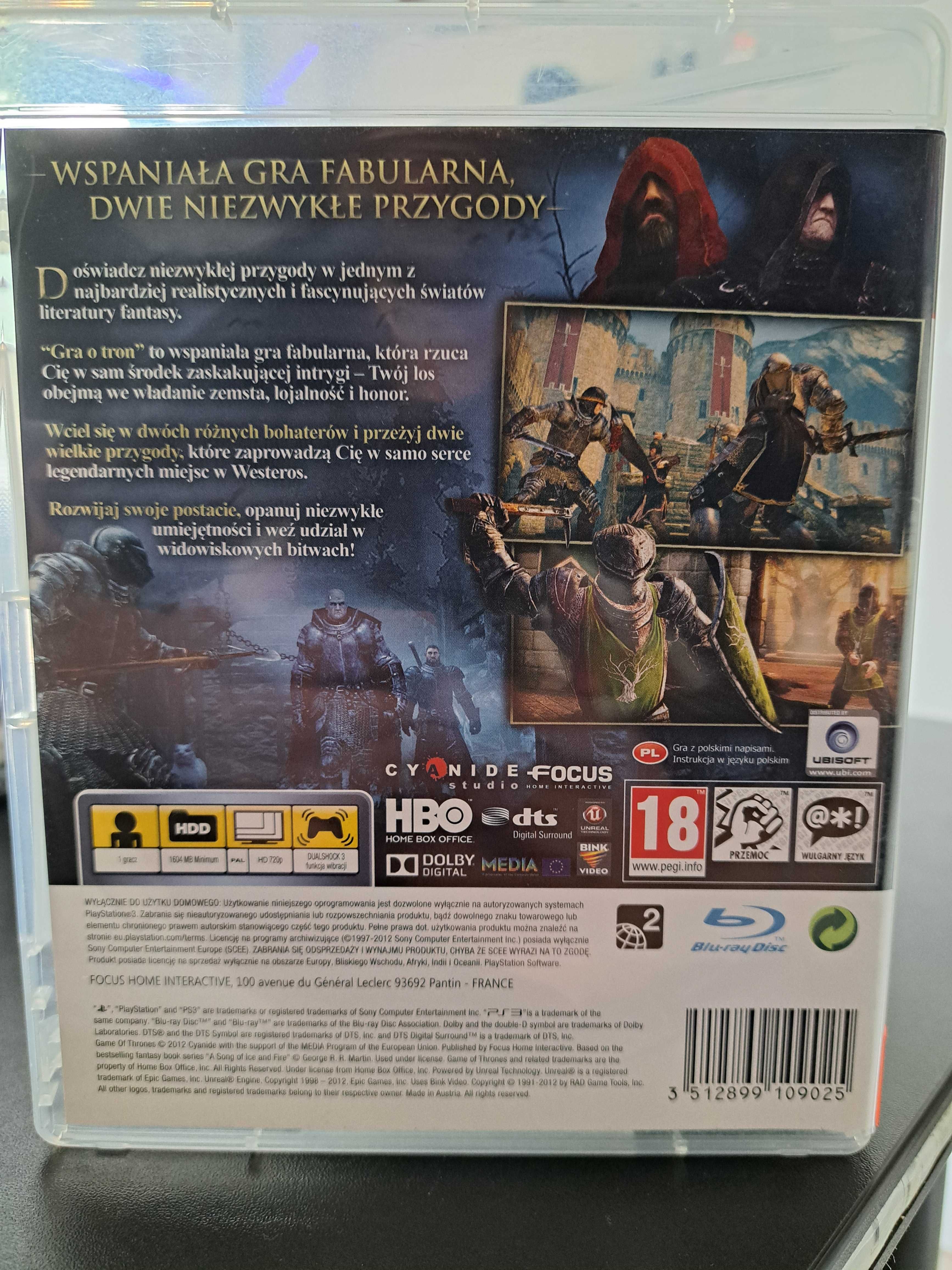 Gra o tron PS3 Wysyłka Wymiana Sklep Mokotów