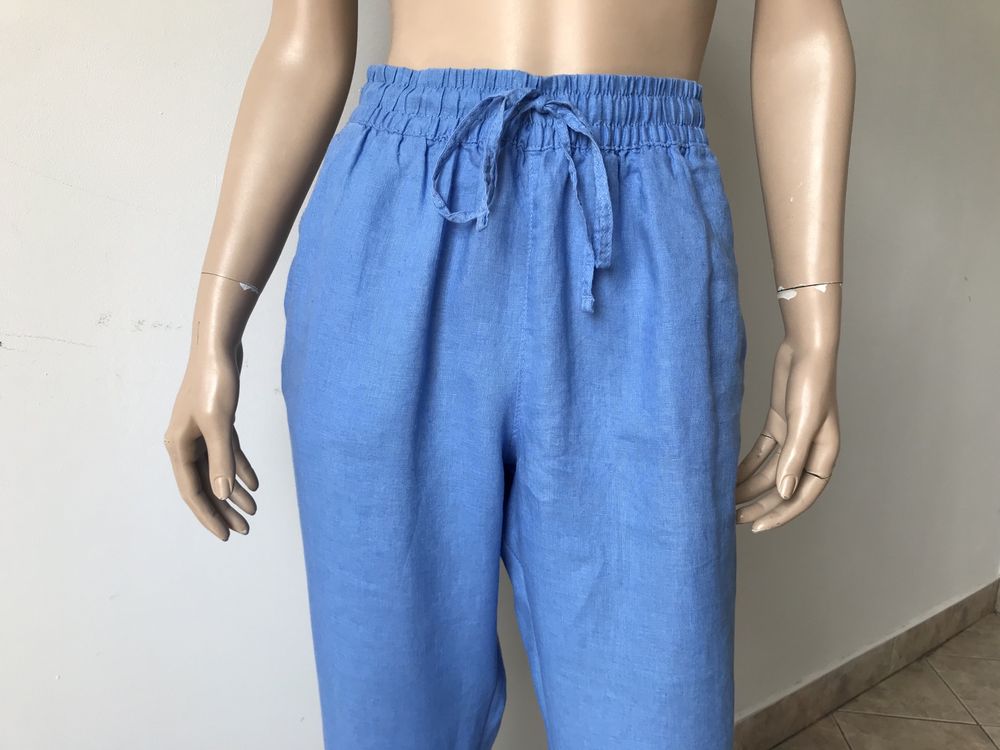 H&M Premium spodnie damskie S 100% len