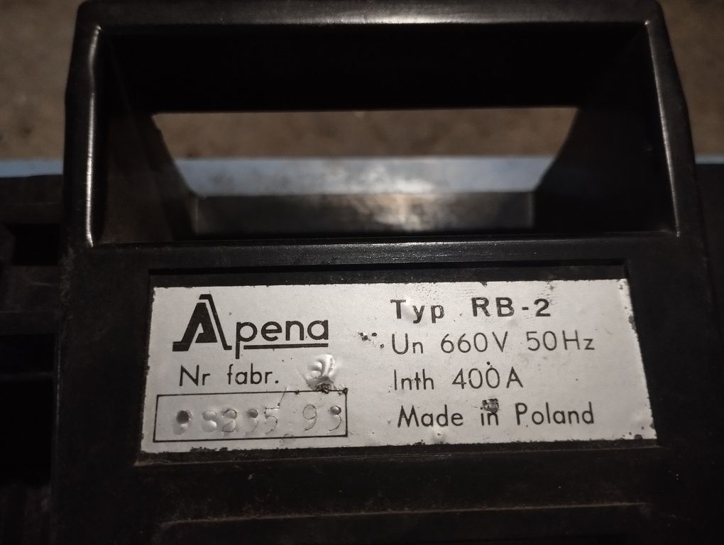 Rozłącznik bezpiecznikowy 400 A Apena RB2 RB 2