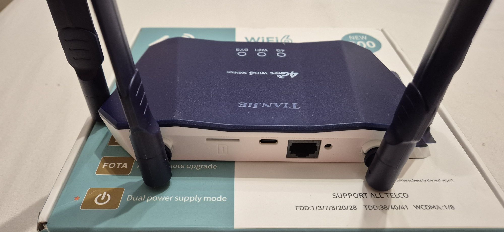 4G/3G LTE Wi-Fi роутер модем R8B-3 TianJie SIM картка LAN Type-C