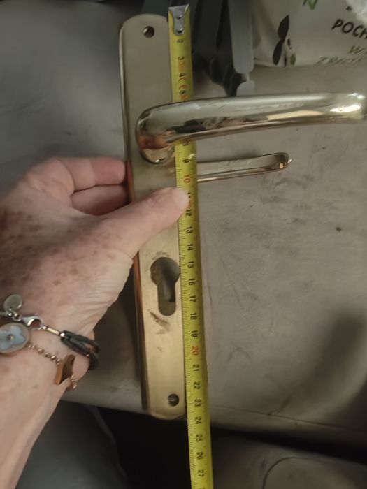 Mosiężne klamki z szyldem cena za 1 szt 50 pln