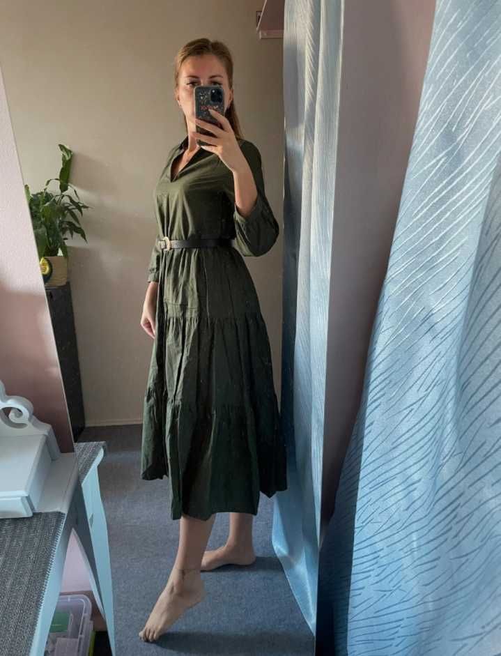 Reserved dluga maxi boho bawelniana sukienka M