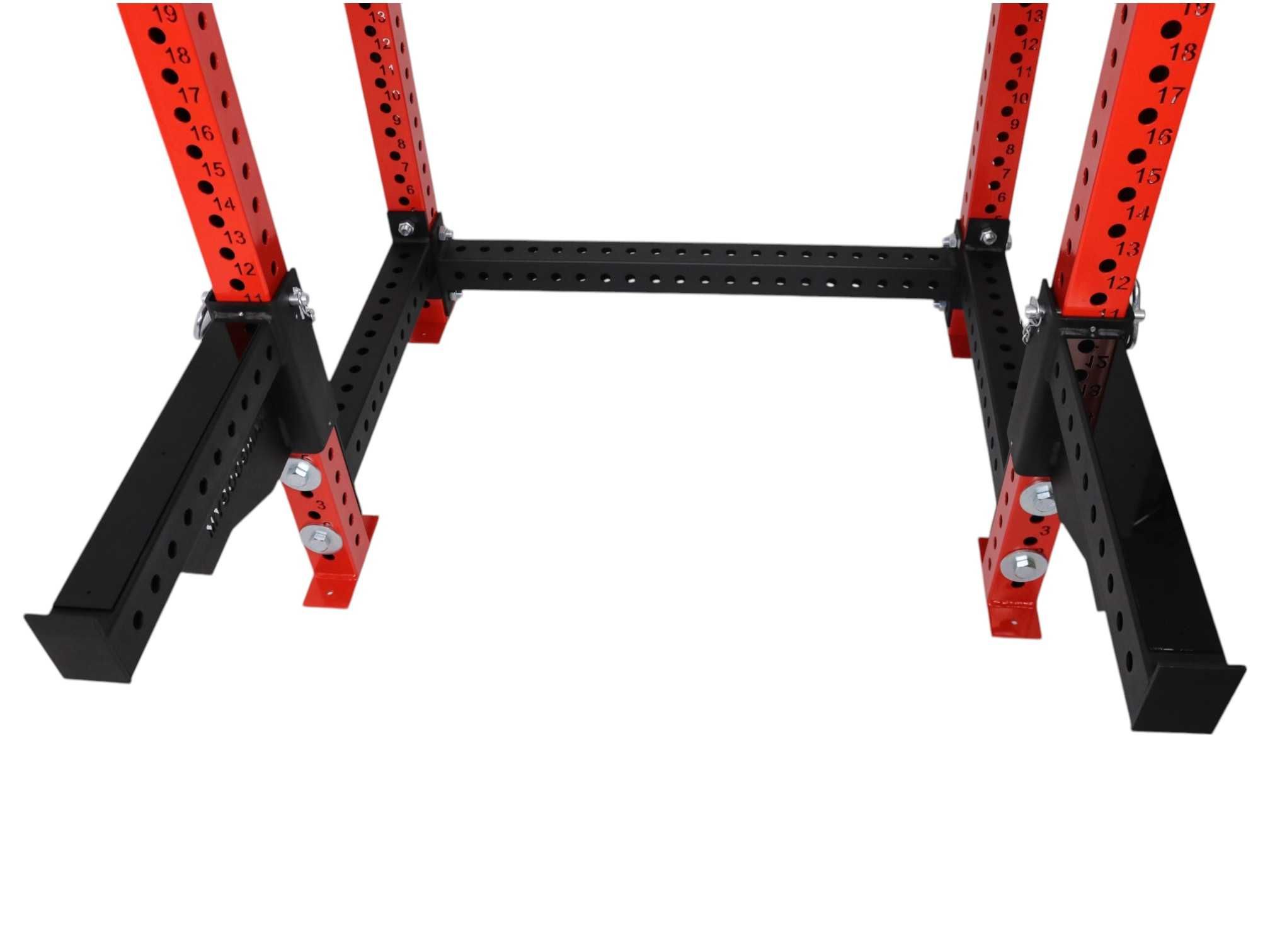 POWER RACK 80x80x3 + belki asekuracyjne + haki / siłownia / klatka