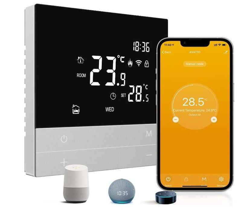 Bezprzewodowy termostat Tuya Wifi elektrycznego ogrzewania podłogowego