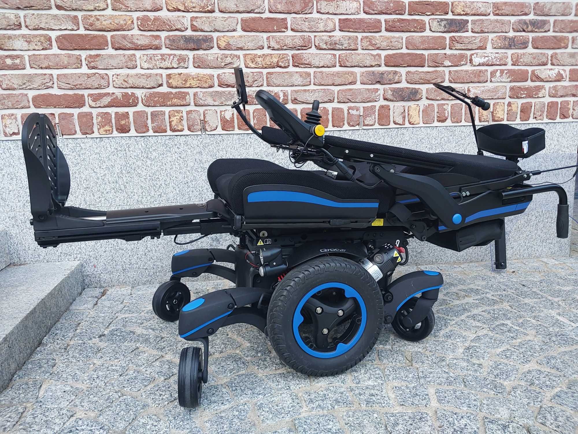Nowy wózek inwalidzki elektryczny Quickie Q700M Ergo ster. podbrodkiem