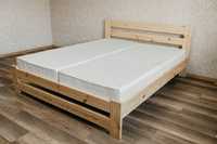 Ліжко деревянне, ліжко з дерева ,прозорий лак з цільного дерева, без з