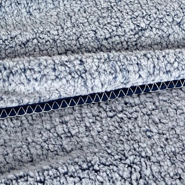 Koc 200x220 Narzuta na Łóżko Mikrofibra Baranek Koala Granat+Biały