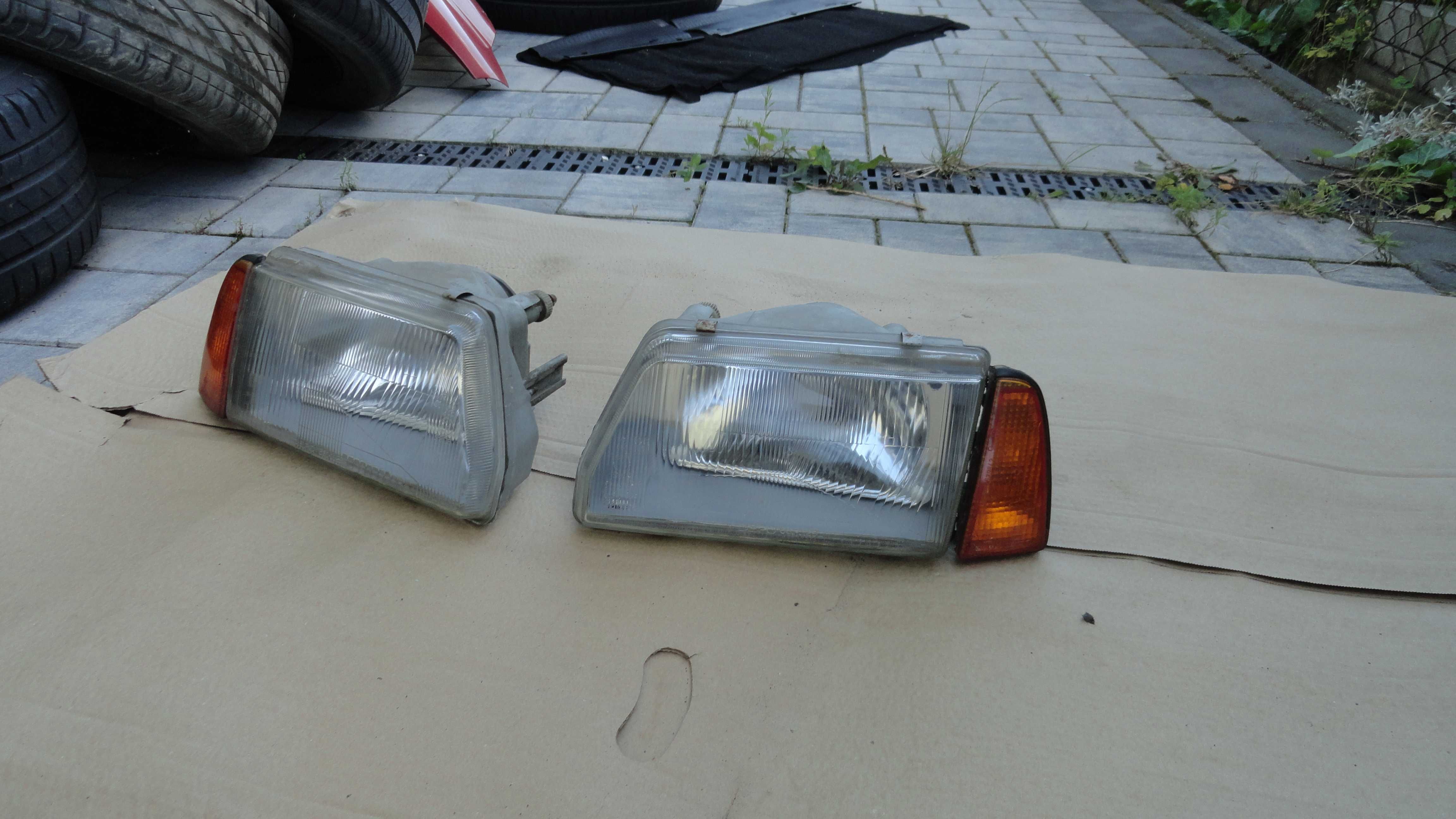 Lampy Przód Przednie Fiat Cinquecento Oryginalne Demontaż Komplet
