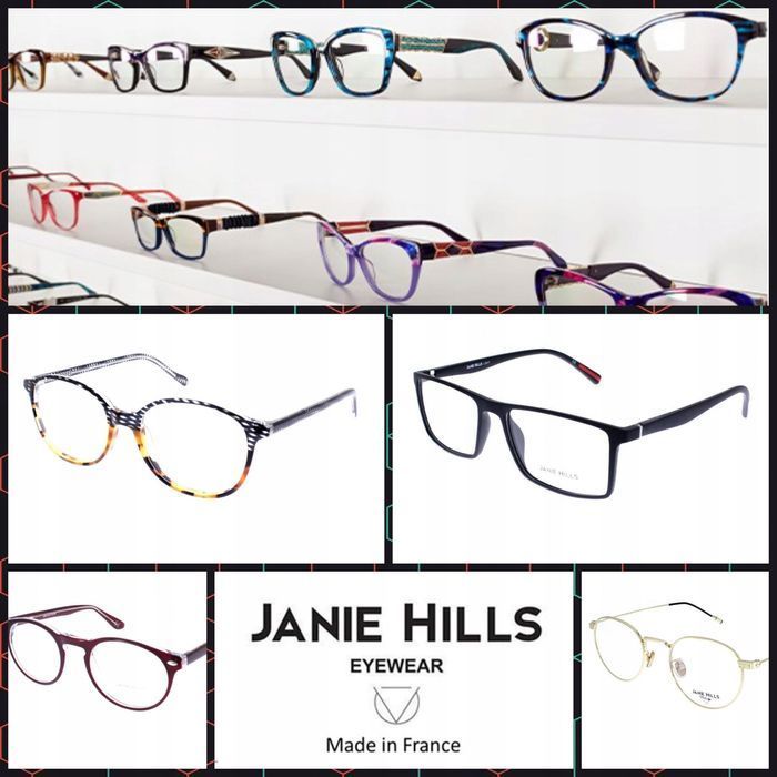 Janie Hills Okulary Zerówki Oprawki Francja