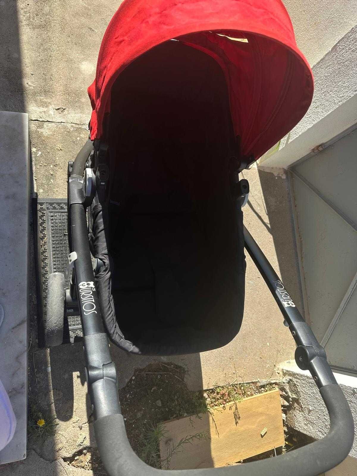 Duo carrinho bebe que transforma em trio