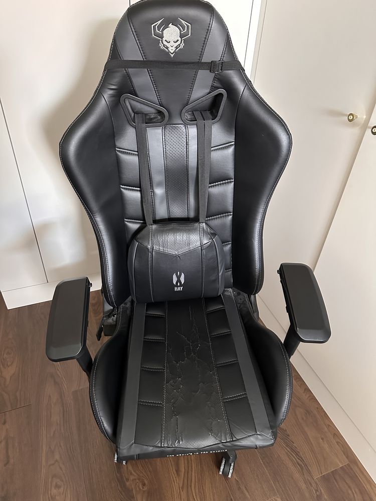 Diablo Chairs X-Ray XLarge rozmiar XL (czarno-szary) - USZKODOZNY