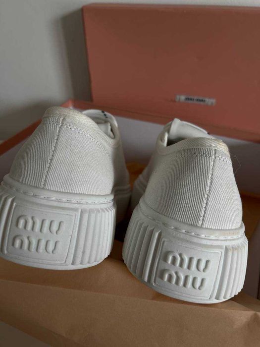 Wyprzedaż!Mule trampki Miu Miu ! białe i kremowe od ręki!Premium 36-40