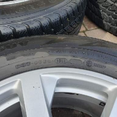 Alufelgi 17 cali Audi Q5 z oponami 5x112 ET39 z czujnikami