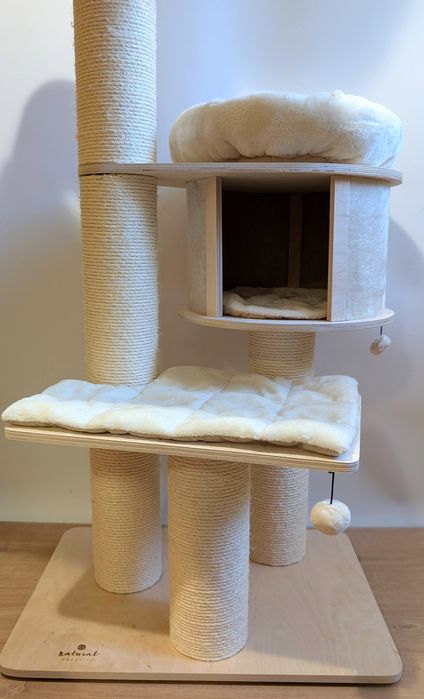 Natural Paradise Drapak Dla Kota Magnolia XL Kremowy 175Cm DUŻY WIELKI