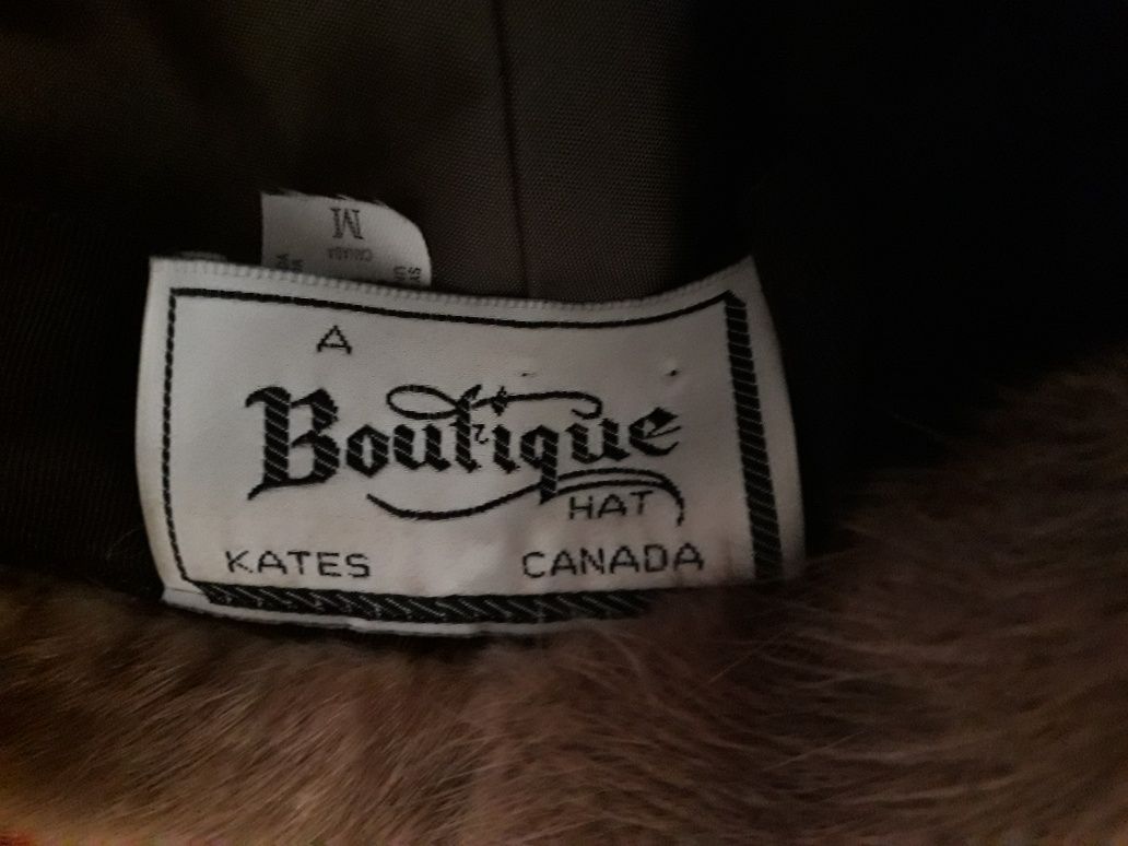 винтаж винтажная шляпа шапка натуральная норка boutique kate's canada