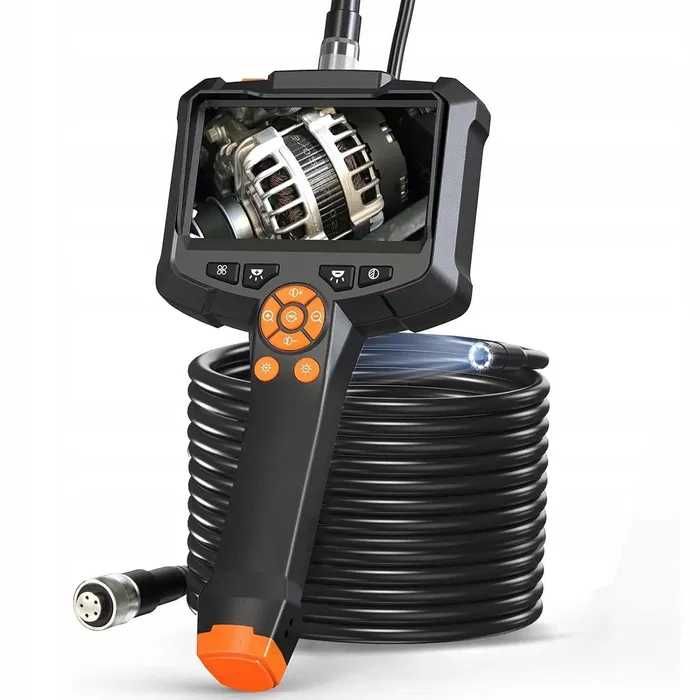 Kamera Inspekcyjna Warsztatowa ENDOSKOP 5M FULL HD LCD Boroskop Do Rur