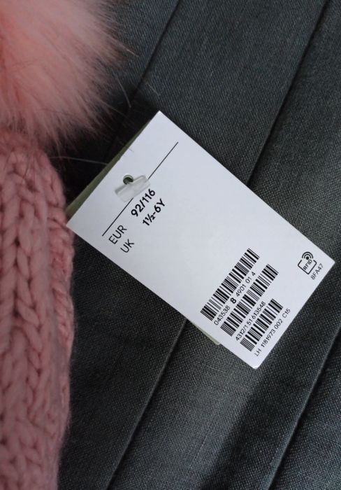 Nowa! Czapka zimowa ocieplana H&M 92/116