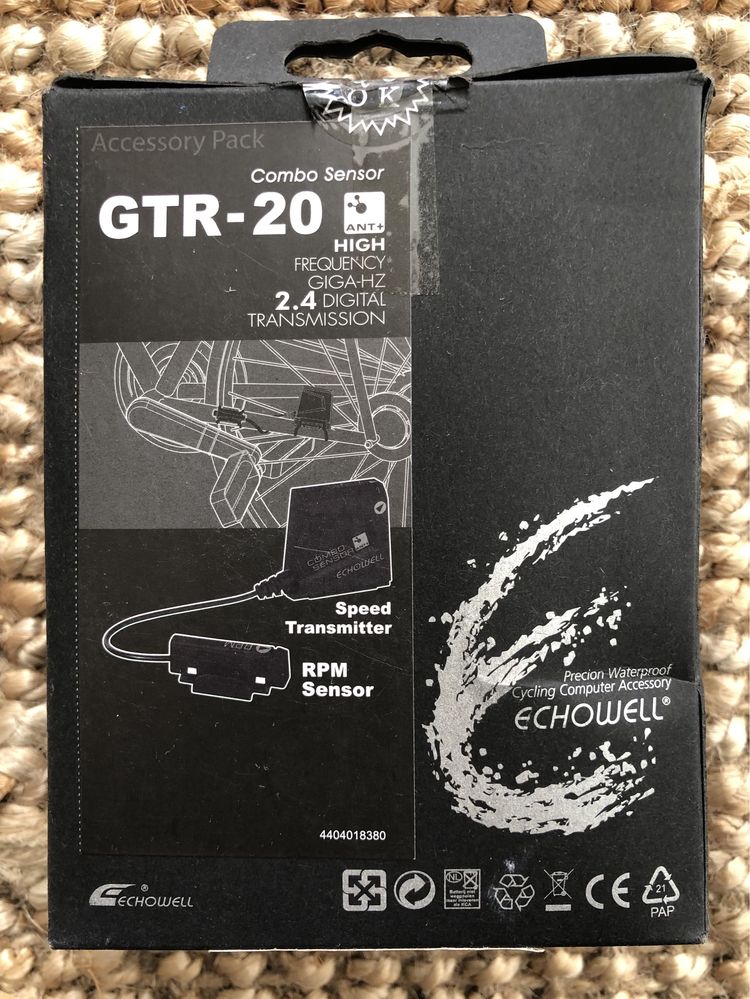Echowell GTR-20 Czujnik prędkości i kadencji 2,4Ghz