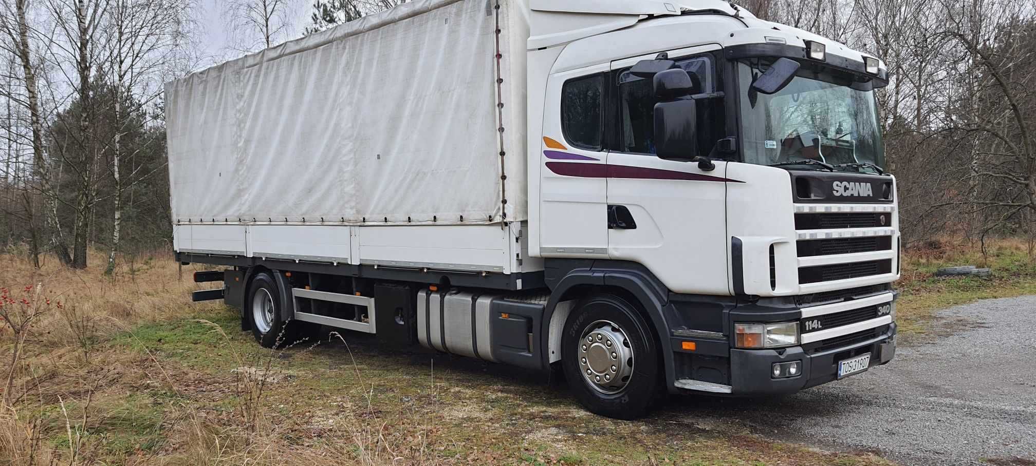 SCANIA 114L 340KM PDE EURO 3 PLANDEKA / Prywatny właściciel