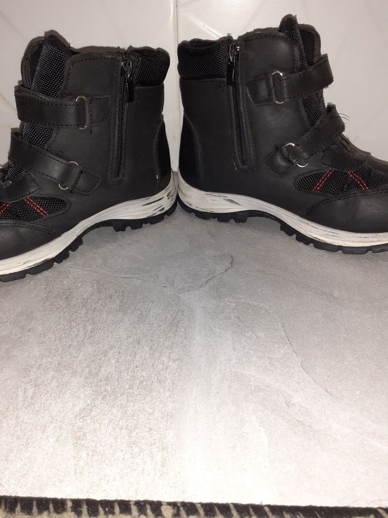 Buty zimowe na rzep