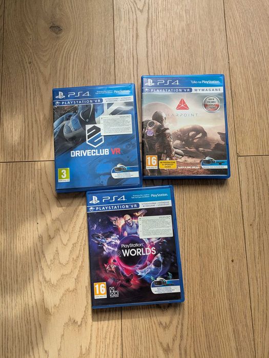 Zestaw VR V1 do PS4 pro + 3 gry