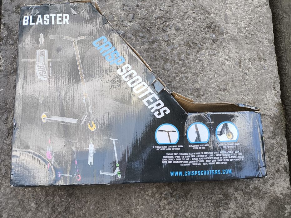 Труковий самокат Crisp Blaster 2020 Black/Gold