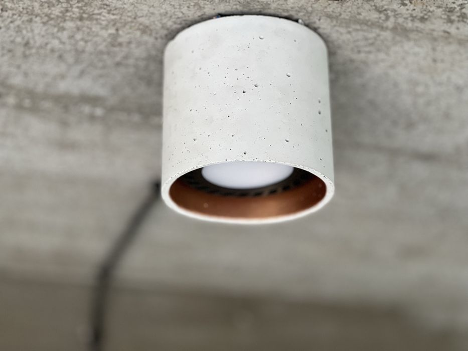 Downlight loftstyle handmade Concrete lampa betonowa - antracyt