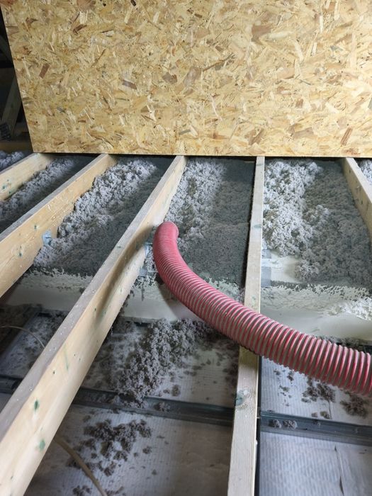 Wełna Celuloza λ 0,037 - 30 cm ocieplenie stropu poddasza wiązary