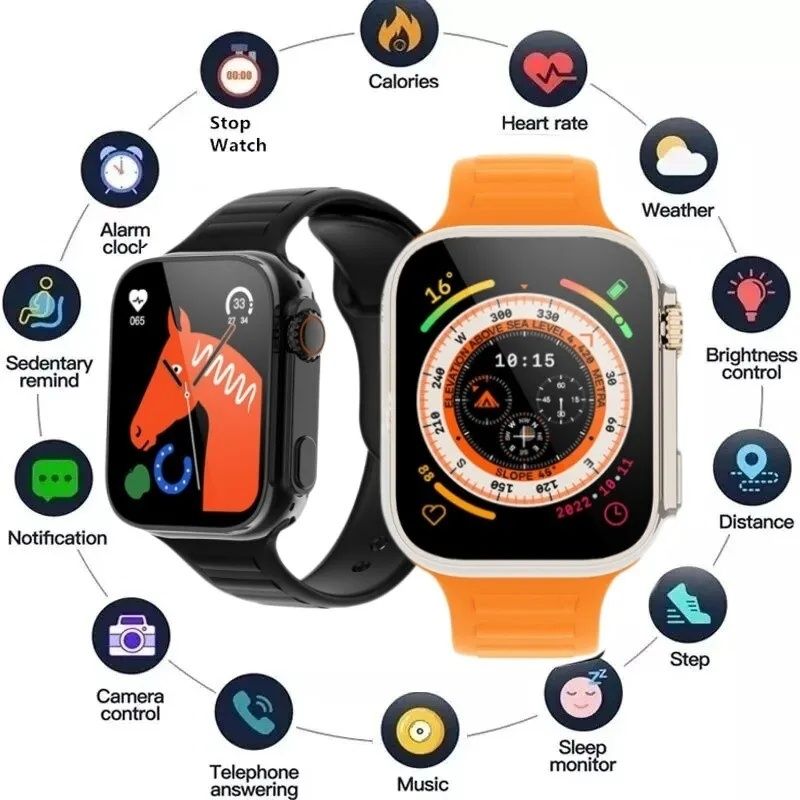 Смарт часы, умные часы T900 Ultra, smart watch,трекер.2,09 дюйма экран