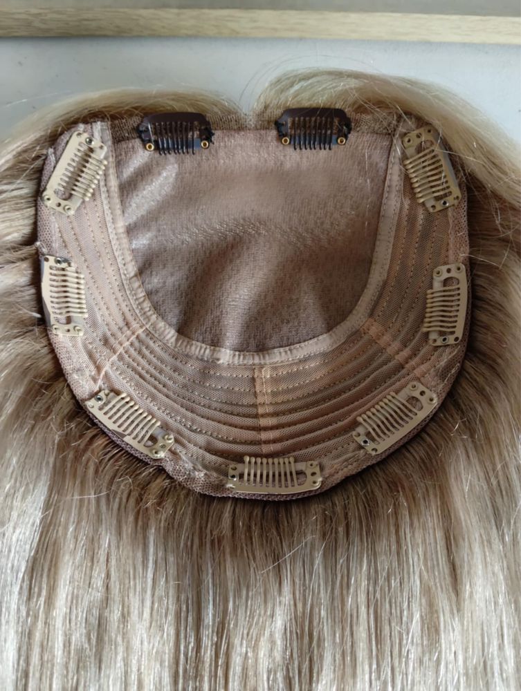 Topper jasny blond 45 cm wlosy naturalne