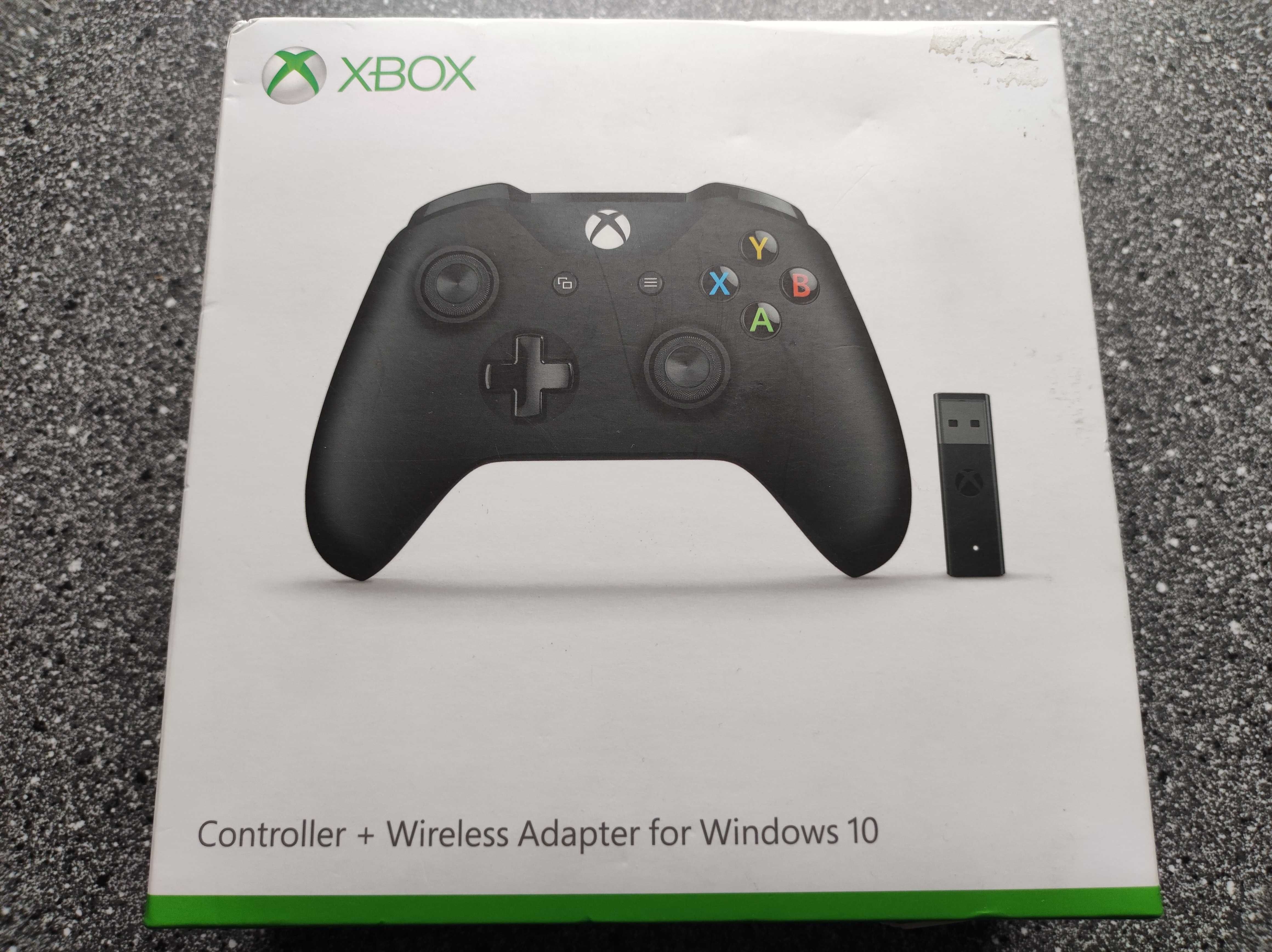 Czarny Pad Xbox One Series S X plus adapter w pudełku