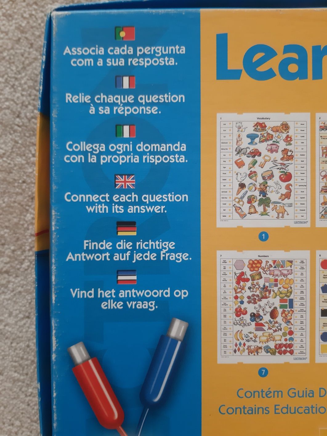 Jogo didático aprende inglês - Lectron