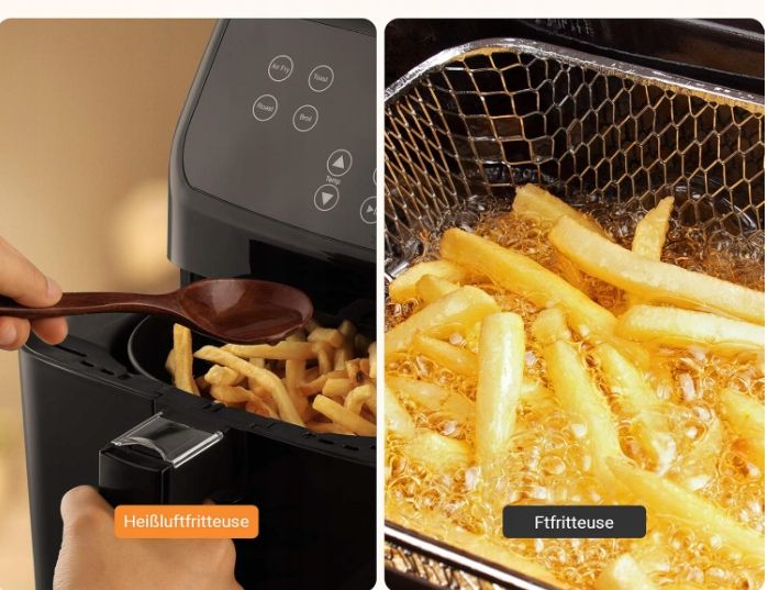 Midea MF-CN55A2 5,5L Frytkownica na gorące powietrze z wyświetlaczem