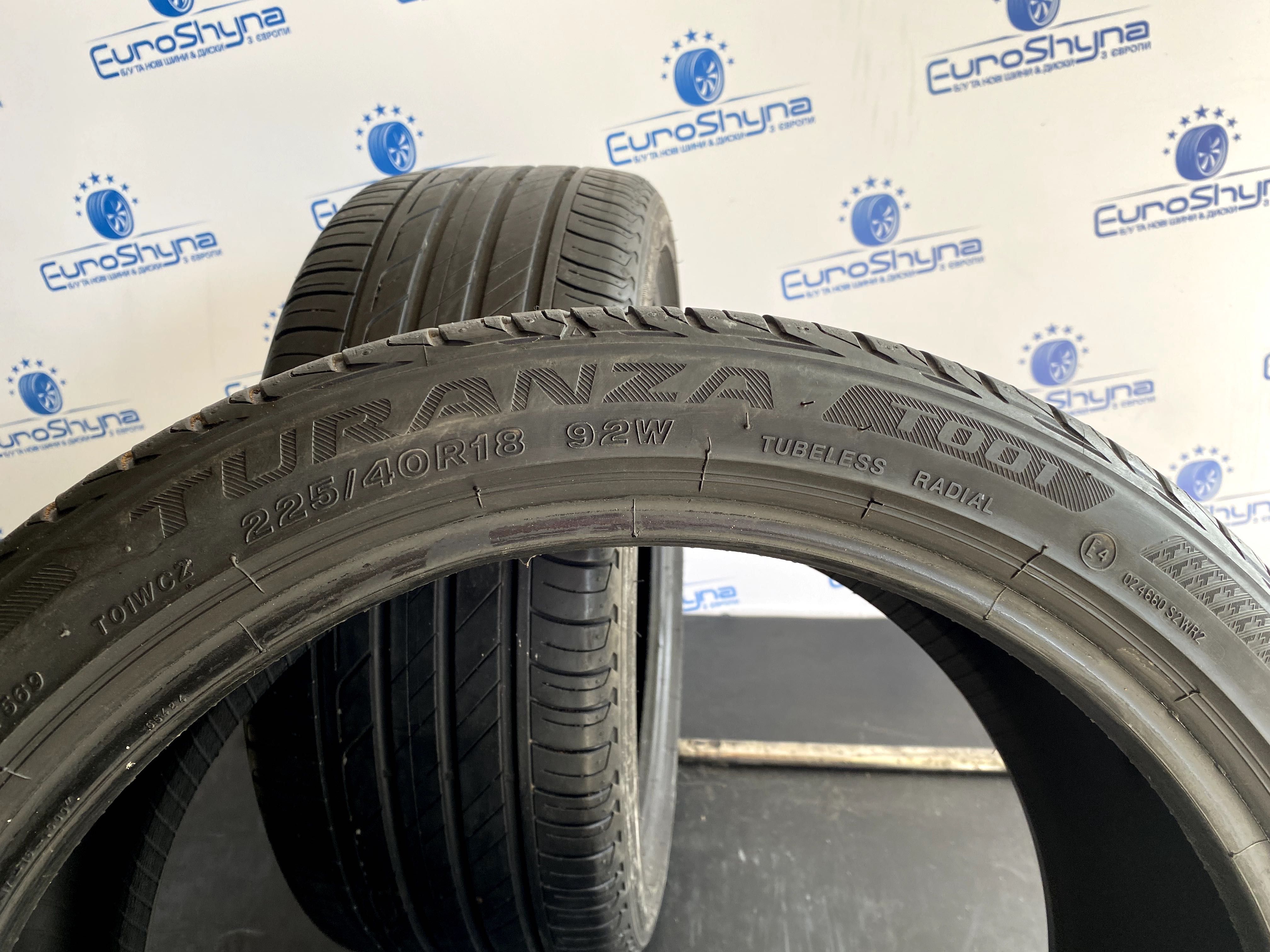 Літні шини 225 40 R18 92W Bridgestone Turanza T001