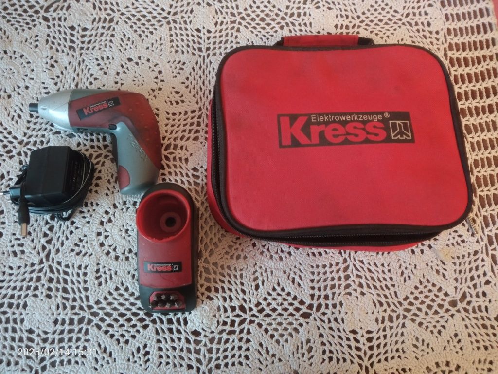 Mini wkrętarka akumulatorowa kress