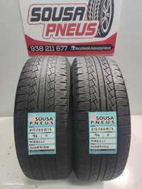 2 pneus semi novos 215-60r17 pirelli - oferta dos portes 120 EUROS
