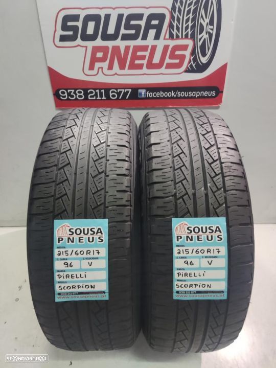 2 pneus semi novos 215-60r17 pirelli - oferta dos portes 120 EUROS