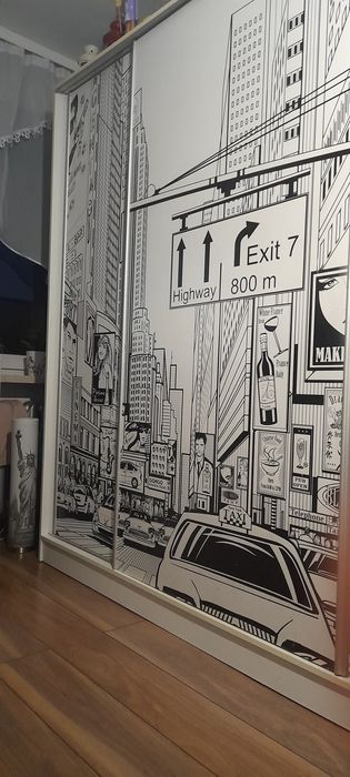 Drzwi przesuwne, Nowy York, od szafy