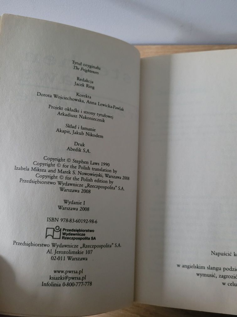 Przerażacze  Stephen Laws horror