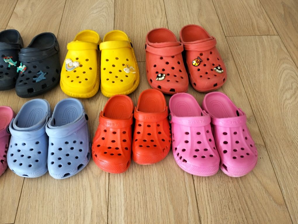Buty, crocsy dziewczęce , chłopięce paka