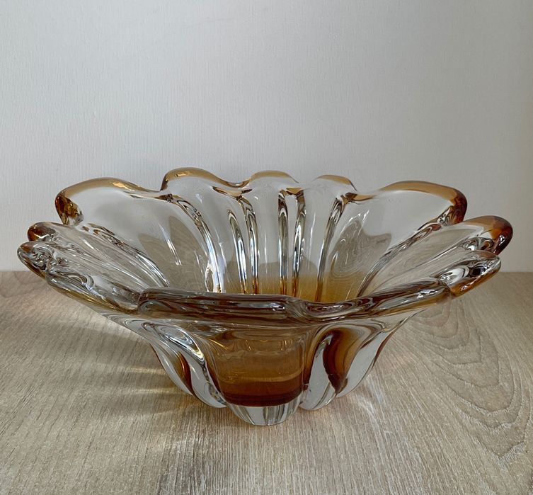 Ваза из чешского богемского стекла, времён СССР. Новая.