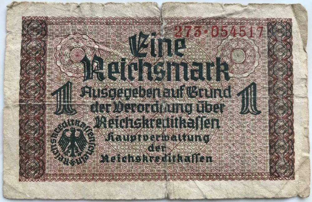 Рейхсмарки, карбованці 1, 10, 20, 100 Karbowanez, Reichsmark