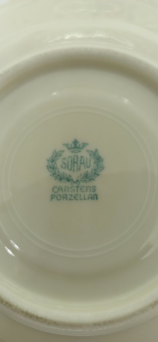 Porcelana SORAU TRIO Żary Carstens wzór kwiatowy